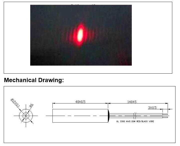 Industrial Laser Tag - Module de Diode Laser à points