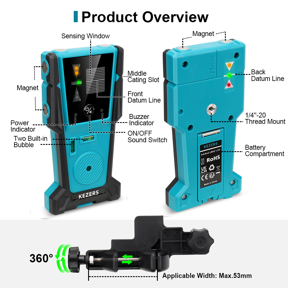 KEZERS Rouge Vert Laser Niveau - Industrial Laser Sensor avis et prix