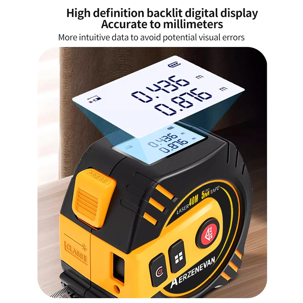 Mètre laser 80m, outil de mesu - Industrial Laser Sensor avis et prix